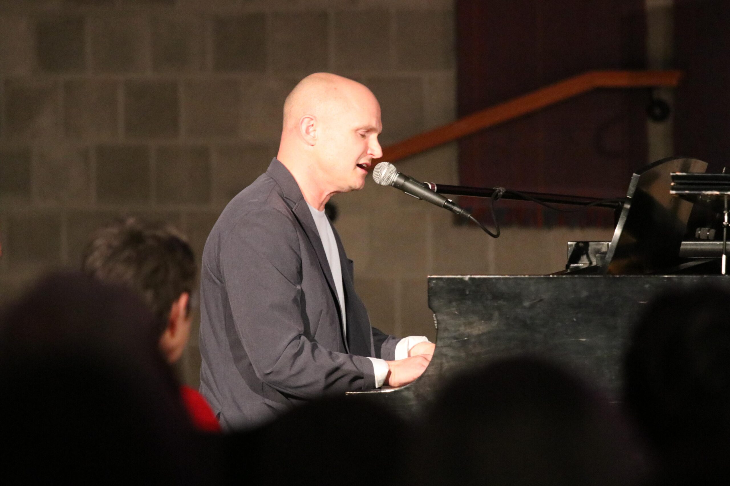 Levi Gangi album release Levi Gangi singing and playing piano