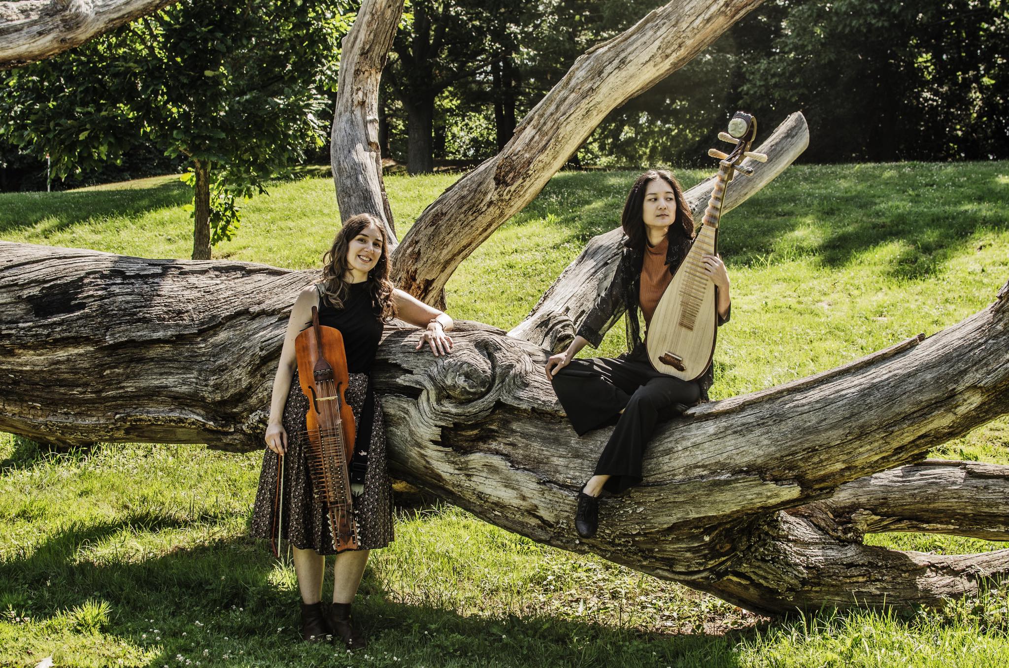 Leah Ou (O's Pipa) and Alyssa Rodriguez (The Fiddle Witch)